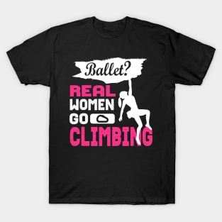 : Climbing Rock Climber Climb bouldering T-Shirt